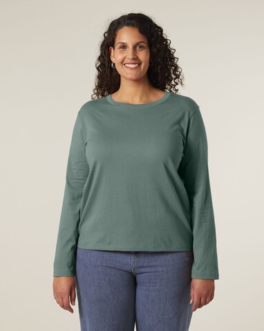 Stella Muser Long Sleeve - Das Iconic Langarm-Damen-T-Shirt - Green Bay - XXL bedrucken, Art.-Nr. STTW219C1442X
