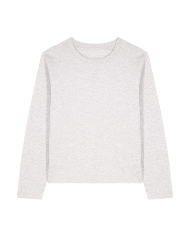 Stella Muser Long Sleeve - Das Iconic Langarm-Damen-T-Shirt - Cool Heather Grey - S bedrucken, Art.-Nr. STTW219C1461S