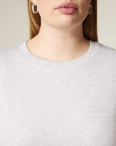 Stella Muser Long Sleeve - Das Iconic Langarm-Damen-T-Shirt - Cool Heather Grey - XS bedrucken, Art.-Nr. STTW219C146XS