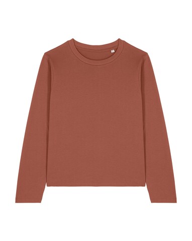 Stella Muser Long Sleeve - Das Iconic Langarm-Damen-T-Shirt - Heritage Brown - M bedrucken, Art.-Nr. STTW219C7301M