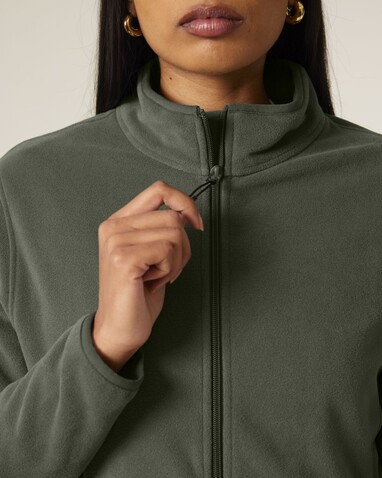 Stella Guider - Die Damen-Fleecejacke - Khaki - M bedrucken, Art.-Nr. STJW239C2231M