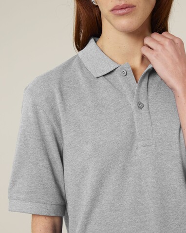 Prepster 2.0 - Das Unisex-Polo - Heather Grey - S bedrucken, Art.-Nr. STPU222C2501S Prepster 2.0 - Das Unisex-Polo - Heather Grey - S bedrucken, Art.-Nr. STPU222C2501S