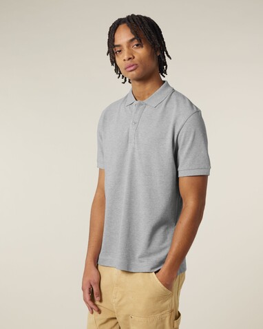 Prepster 2.0 - Das Unisex-Polo - Heather Grey - XXS bedrucken, Art.-Nr. STPU222C2502S Prepster 2.0 - Das Unisex-Polo - Heather Grey - XXS bedrucken, Art.-Nr. STPU222C2502S
