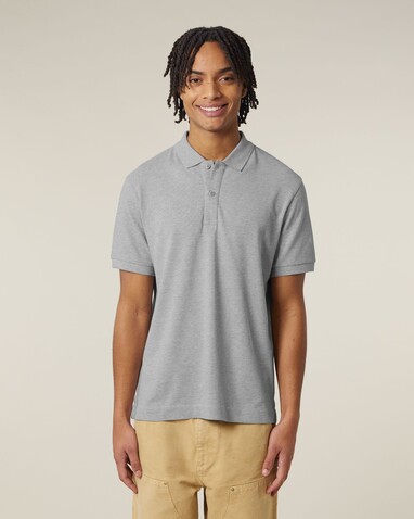 Prepster 2.0 - Das Unisex-Polo - Heather Grey - XXL bedrucken, Art.-Nr. STPU222C2502X