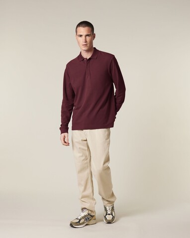 Prepster 2.0 Long Sleeve - Das Langarm-Unisex-Polo - Burgundy - L bedrucken, Art.-Nr. STPU223C2441L Prepster 2.0 Long Sleeve - Das Langarm-Unisex-Polo - Burgundy - L bedrucken, Art.-Nr. STPU223C2441L