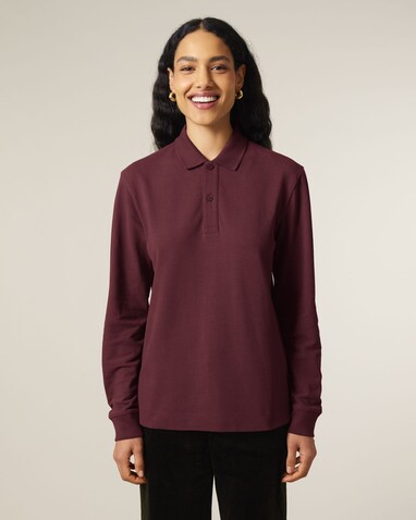 Prepster 2.0 Long Sleeve - Das Langarm-Unisex-Polo - Burgundy - L bedrucken, Art.-Nr. STPU223C2441L Prepster 2.0 Long Sleeve - Das Langarm-Unisex-Polo - Burgundy - L bedrucken, Art.-Nr. STPU223C2441L