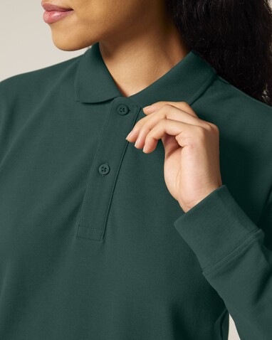 Prepster 2.0 Long Sleeve - Das Langarm-Unisex-Polo - Glazed Green - L bedrucken, Art.-Nr. STPU223C0361L Prepster 2.0 Long Sleeve - Das Langarm-Unisex-Polo - Glazed Green - L bedrucken, Art.-Nr. STPU223C0361L