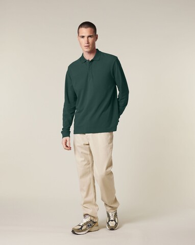 Prepster 2.0 Long Sleeve - Das Langarm-Unisex-Polo - Glazed Green - XL bedrucken, Art.-Nr. STPU223C0361X Prepster 2.0 Long Sleeve - Das Langarm-Unisex-Polo - Glazed Green - XL bedrucken, Art.-Nr. STPU223C0361X