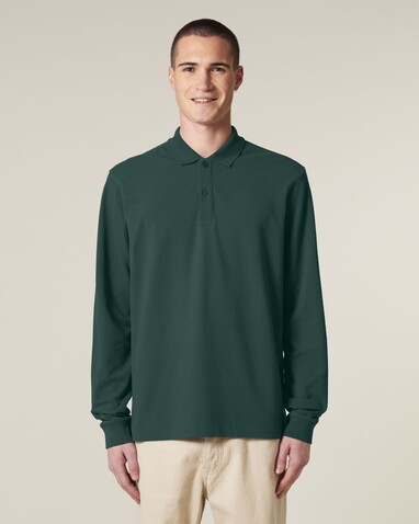Prepster 2.0 Long Sleeve - Das Langarm-Unisex-Polo - Glazed Green - XL bedrucken, Art.-Nr. STPU223C0361X Prepster 2.0 Long Sleeve - Das Langarm-Unisex-Polo - Glazed Green - XL bedrucken, Art.-Nr. STPU223C0361X