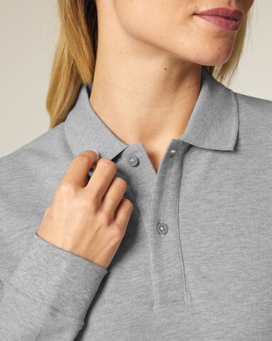 Prepster 2.0 Long Sleeve - Das Langarm-Unisex-Polo - Heather Grey - XXS bedrucken, Art.-Nr. STPU223C2502S Prepster 2.0 Long Sleeve - Das Langarm-Unisex-Polo - Heather Grey - XXS bedrucken, Art.-Nr. STPU223C2502S
