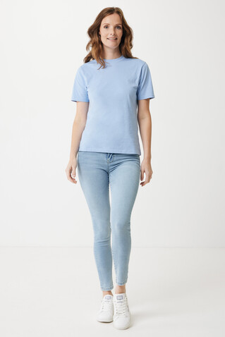 Iqoniq Sierra Lightweight T-Shirt aus recycelter Baumwolle sky blue bedrucken, Art.-Nr. T9104.022.L