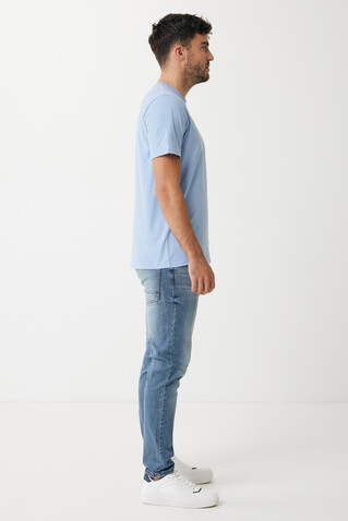 Iqoniq Sierra Lightweight T-Shirt aus recycelter Baumwolle sky blue bedrucken, Art.-Nr. T9104.022.L