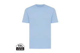 Iqoniq Sierra Lightweight T-Shirt aus recycelter Baumwolle sky blue bedrucken, Art.-Nr. T9104.022.XXL