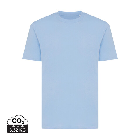 Iqoniq Sierra Lightweight T-Shirt aus recycelter Baumwolle sky blue bedrucken, Art.-Nr. T9104.022.M