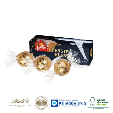 Lindt Lindor Präsent, 3er bedrucken, Art.-Nr. 91004