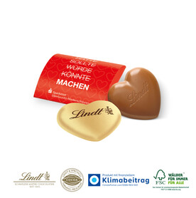 LINDT HERZ, 20 g IM WERBEBRIEFCHEN bedrucken, Art.-Nr. 91009