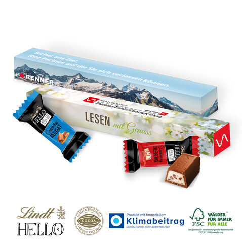 Lindt HELLO Mini, 3er bedrucken, Art.-Nr. 91310