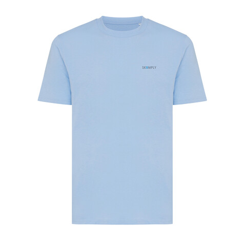 Iqoniq Sierra Lightweight T-Shirt aus recycelter Baumwolle sky blue bedrucken, Art.-Nr. T9104.022.S