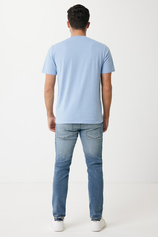 Iqoniq Sierra Lightweight T-Shirt aus recycelter Baumwolle sky blue bedrucken, Art.-Nr. T9104.022.S