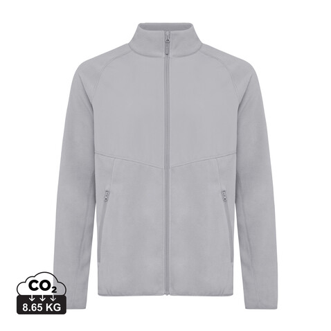 Iqoniq Talung Mikrofleece Jacke aus recyceltem Polyester storm grey bedrucken, Art.-Nr. T9603.027.XXXL