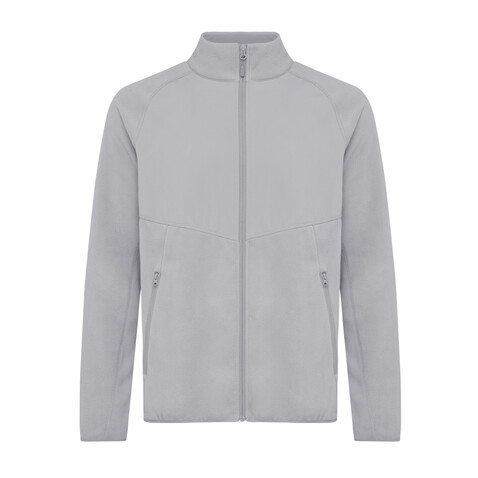 Iqoniq Talung Mikrofleece Jacke aus recyceltem Polyester storm grey bedrucken, Art.-Nr. T9603.027.L