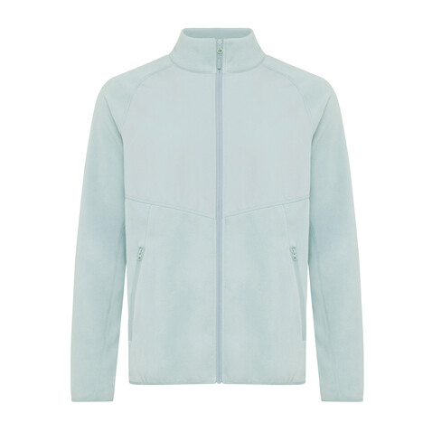 Iqoniq Talung Mikrofleece Jacke aus recyceltem Polyester Iceberg green bedrucken, Art.-Nr. T9603.023.M