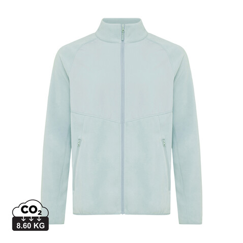 Iqoniq Talung Mikrofleece Jacke aus recyceltem Polyester Iceberg green bedrucken, Art.-Nr. T9603.023.XL