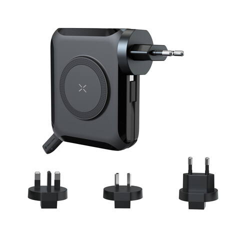 Urban Vitamin Oxnard 5-in-1 65W Universal-Ladegerät schwarz bedrucken, Art.-Nr. P301.9601