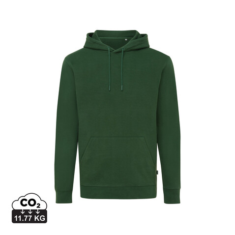 Iqoniq Jasper Hoodie aus recycelter Baumwolle forest green bedrucken, Art.-Nr. T9400.005.S