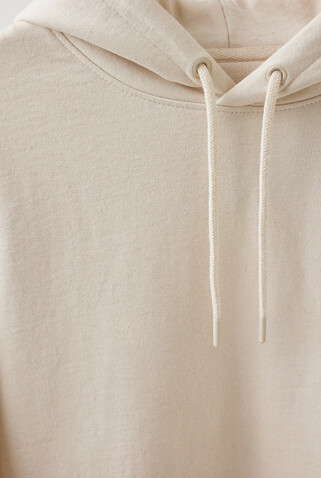 Iqoniq Torres ungefärbter Hoodie aus recycelter Baumwolle natural raw bedrucken, Art.-Nr. T9401.018.M