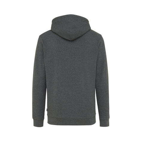 Iqoniq Torres ungefärbter Hoodie aus recycelter Baumwolle ungefärbtes Anthrazit bedrucken, Art.-Nr. T9401.014.XL