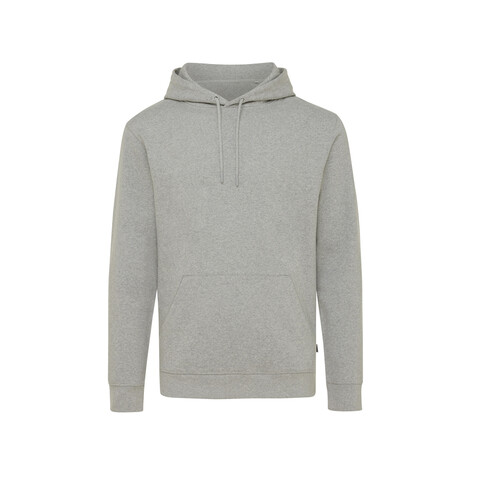 Iqoniq Torres ungefärbter Hoodie aus recycelter Baumwolle heather grey bedrucken, Art.-Nr. T9401.013.XL