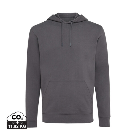 Iqoniq Jasper Hoodie aus recycelter Baumwolle anthrazit bedrucken, Art.-Nr. T9400.019.XXXL