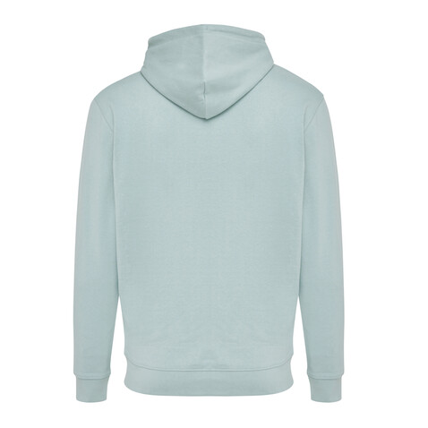 Iqoniq Jasper Hoodie aus recycelter Baumwolle Iceberg green bedrucken, Art.-Nr. T9400.023.M