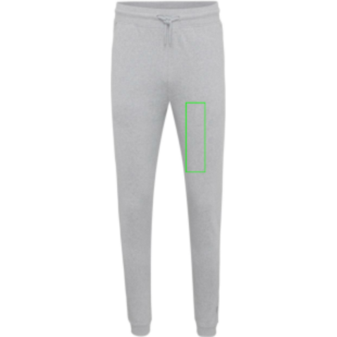 Iqoniq Cooper Jogger aus recycelter Baumwolle heather grey bedrucken, Art.-Nr. T9500.013.S