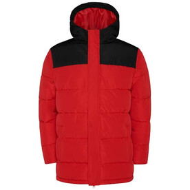 Tallin Steppjacke Unisex, rot, schwarz bedrucken, Art.-Nr. R50758K1