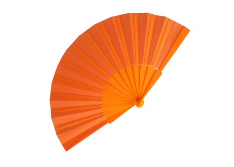 Fächer aus Kunststoff - Orange bedrucken, Art.-Nr. LT90522-N0026 Fächer aus Kunststoff - Orange bedrucken, Art.-Nr. LT90522-N0026