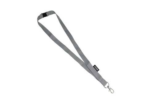 R-PET-Lanyard - Grau bedrucken, Art.-Nr. LT90887-N0061