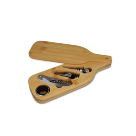 Weinset in Bambuskiste - Natur bedrucken, Art.-Nr. LT94569-N0094