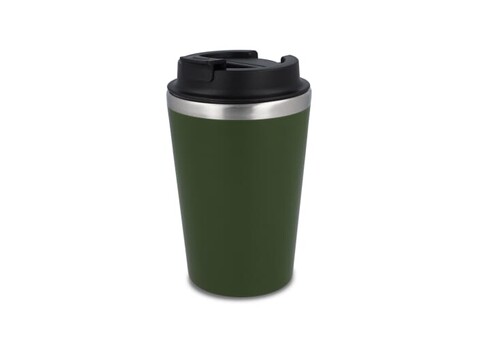 Coffee to go Becher 350ml - Olivgrün bedrucken, Art.-Nr. LT98732-N0043