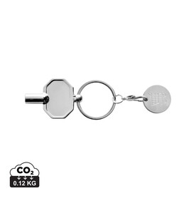RCS Heizkörpschlüssel & Einkaufswagens-Chip am Schlüsselring silber bedrucken, Art.-Nr. P191.7002 RCS Heizkörpschlüssel & Einkaufswagens-Chip am Schlüsselring silber bedrucken, Art.-Nr. P191.7002
