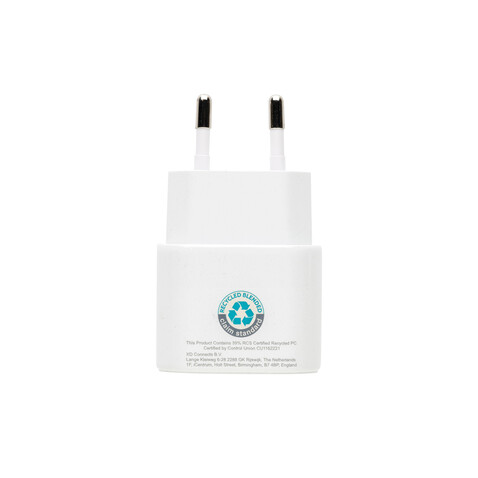 Boost 2-tlg. 20W Type-C Ladeset aus RCS recyceltem PET schwarz bedrucken, Art.-Nr. P301.2501