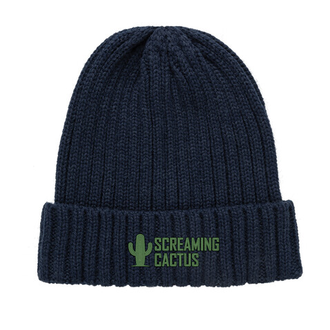 Kennedi AWARE™ Polylana® Beanie navy blau bedrucken, Art.-Nr. P453.3825