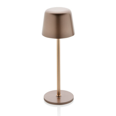 Zenic USB Tischleuchte aus RCS recyceltem Kunststoff Bronze bedrucken, Art.-Nr. P513.9732