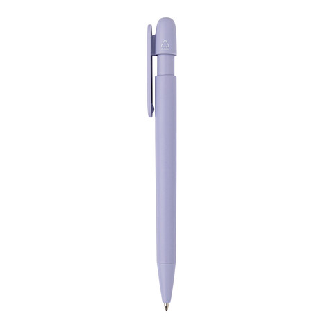 Devin Solid Stift aus GRS zertifiziertem rABS lila bedrucken, Art.-Nr. P611.2730