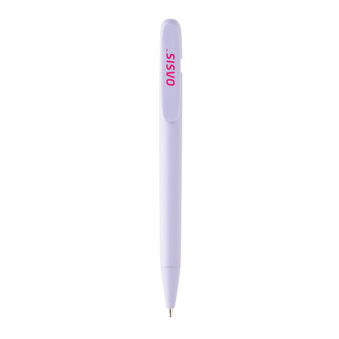 Devin Solid Stift aus GRS zertifiziertem rABS lila bedrucken, Art.-Nr. P611.2730