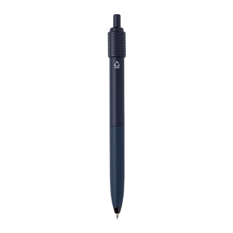 Quill-Anti-Stress-Stift aus GRS rec. rABS navy blau bedrucken, Art.-Nr. P611.2925