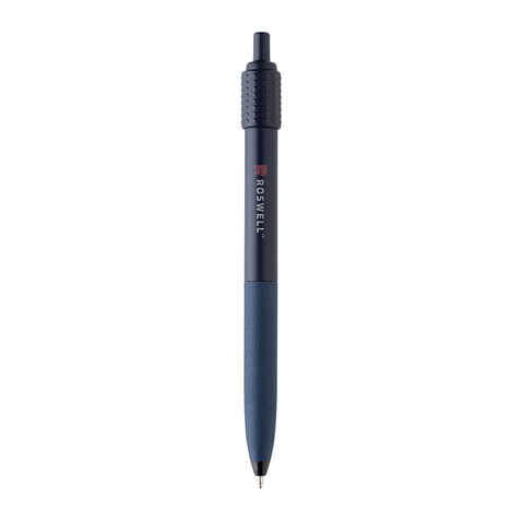 Quill-Anti-Stress-Stift aus GRS rec. rABS navy blau bedrucken, Art.-Nr. P611.2925
