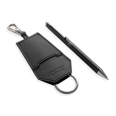 Swiss Peak Tula RCS Set aus Key-Organizer &amp; Stifte schwarz bedrucken, Art.-Nr. P820.9701