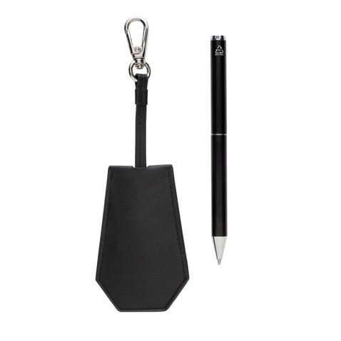 Swiss Peak Tula RCS Set aus Key-Organizer &amp; Stifte schwarz bedrucken, Art.-Nr. P820.9701
